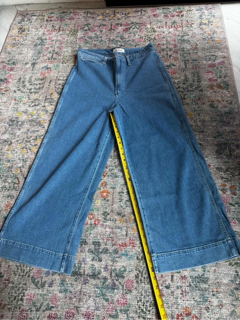 Madewell Medium Blue Wide-Leg Jeans